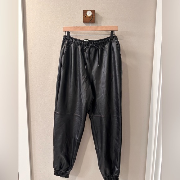 Abercrombie & Fitch Pants - Abercrombie vegan leather joggers